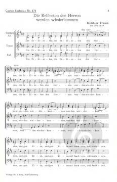 Die Erlöseten des Herren (Melchior Franck) 