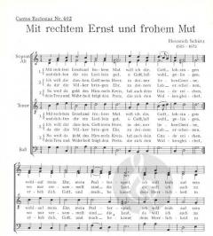 Mit rechtem Ernst und frohem Mut (Heinrich Schütz) 