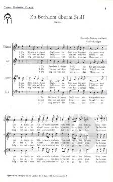 Zu Bethlehem überm Stall (Manfred Hilger) 