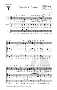 Exaltabo te, Domine (Giovanni Battista Casali) 