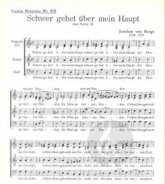 Schwer geht über mein Haupt (Joachim von Burgk) 
