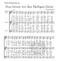 Nun bitten wir den heiligen Geist (Josef Butz) 