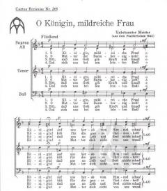O Königin, mildreiche Frau 