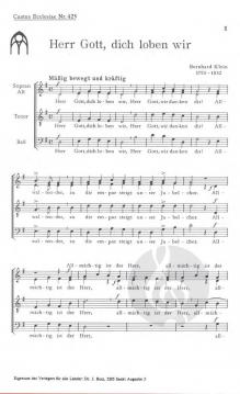 Herr Gott, dich loben wir (Bernhard Klein) 