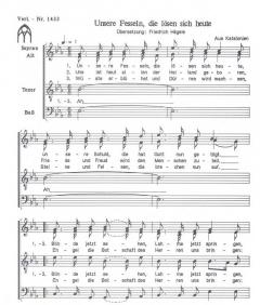 Unsere Fesseln, die lösen sich heute (Friedrich Hägele) 