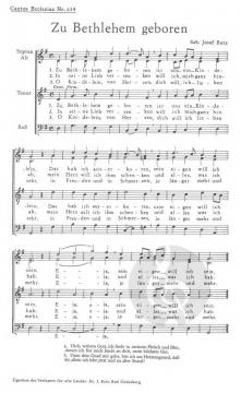Zu Bethlehem geboren (Josef Butz) 