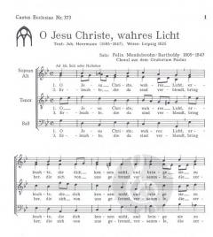 O Jesu Christe, wahres Licht (Felix Mendelssohn Bartholdy) 