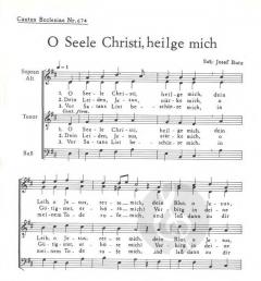 O Seele Christi, heilige mich (Josef Butz) 