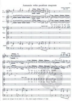Annuncio vobis gaudium magnum von Johann Valentin Rathgeber 