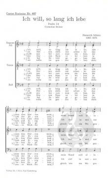 Ich will, solang ich lebe (Heinrich Schütz) 
