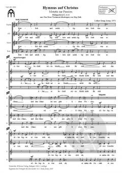 Hymnus auf Christus-Motette zur Passion über Phil 2,6-11 (Lothar Graap) 
