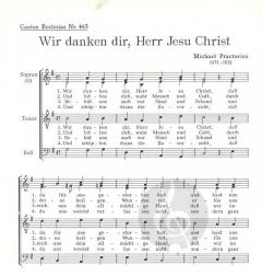 Wir danken dir, Herr Jesu Christ (Michael Praetorius) 