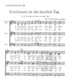 Erschienen ist der herrlich Tag (Gotthard Erythraeus) 