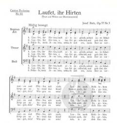 Laufet, ihr Hirten (Josef Butz) 