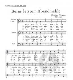 Beim letzten Abendmahle (Melchior Vulpius) 