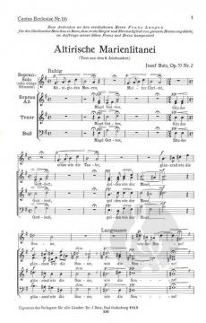 Altirische Marienlitanei (Josef Butz) 