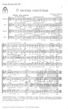 O sacrum convivium (Ludovico Grossi da Viadana) 