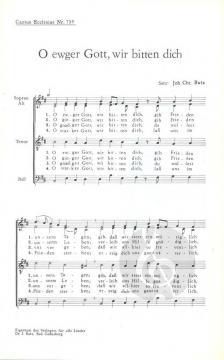O ewger Gott, wir bitten dich (Johannes Christian Butz) 