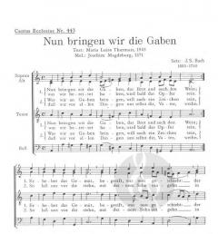 Nun bringen wir die Gaben (J.S. Bach) 