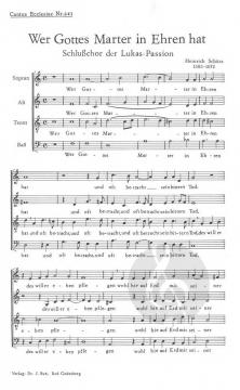 Wer Gottes Marter in Ehren hat (Heinrich Schütz) 