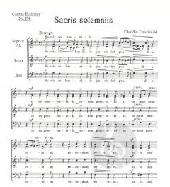 Sacris solemniis (Claudio Casciolini) 