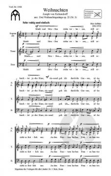 Weihnachten, Markt und Straßen stehen verlassen (Max Gulbins) 