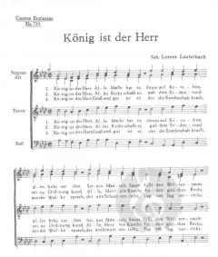 König ist der Herr (Lorenz Lauterbach) 