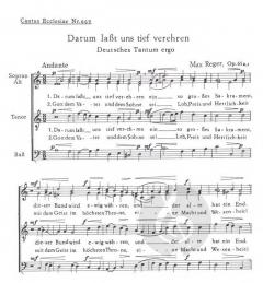 Darum lasst uns tief verehren (Max Reger) 