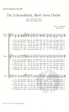 Du Lebensfürst, Herr Jesu Christ (J.S. Bach) 