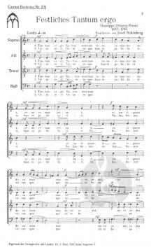 Festliches Tantum ergo (Guiseppe Ottavio Pitoni) 