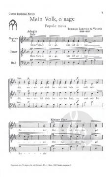 Mein Volk, o sage (Ludovico da Vittoria) 