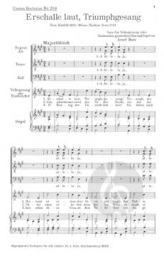 Erschalle laut, Triumphgesang (Josef Butz) 