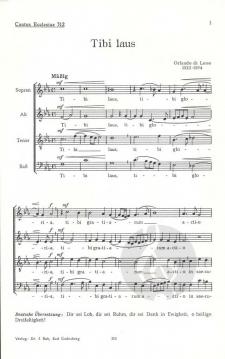 Tibi laus (Orlando di Lasso) 