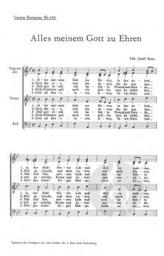 Alles meinem Gott zu Ehren (Josef Butz) 