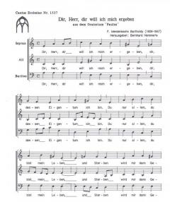 Dir, Herr, dir will ich mich ergeben (Felix Mendelssohn Bartholdy) 