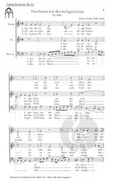 Nun bitten wir den heiligen Geist (J. Staden) 