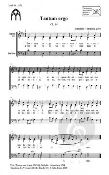 Tantum ergo/Sakrament der Liebe Gottes (Bernhard Hemmerle) 