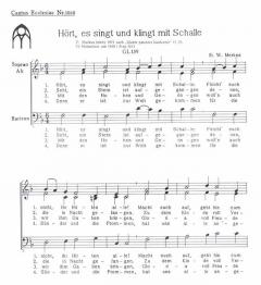 Hört, es singt und klingt mit Schalle (Wolfgang Merkes) 