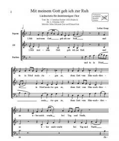 Mit meinem Gott geh ich zur Ruh (Lothar Graap) 
