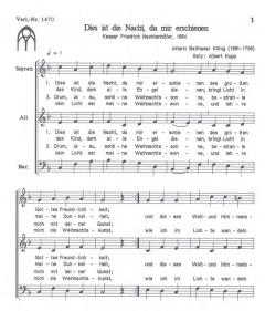 Dies ist die Nacht, da uns erschienen (Albert Kupp) 