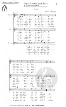 Sagt an, wer ist doch diese (Albert Kupp) 