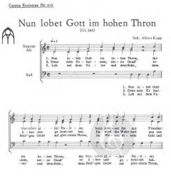 Nun lobet Gott im hohen Thron (Albert Kupp) 