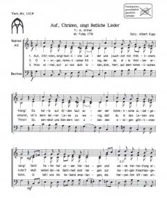 Auf Christen, singt festliche Lieder (Albert Kupp) 