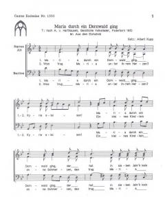 Maria durch ein Dornwald ging (Albert Kupp) 