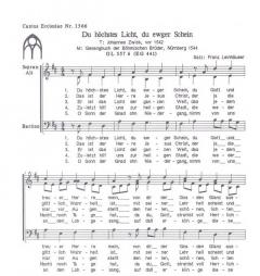 Du höchstes Licht, ewiger Schein (Franz Leinhäuser) 