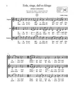 Erde singe, dass es klinge (Lothar Graap) 