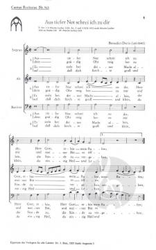 Aus tiefer Not schrei ich zu dir (Benedictus Ducis) 