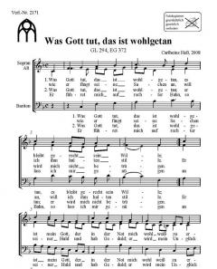 Was Gott tut, das ist wohlgetan (Carlheinz Heß) 