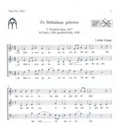 Zu Bethlehem geboren (Lothar Graap) 