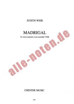 Madrigal (TTBB) (Judith Weir) 